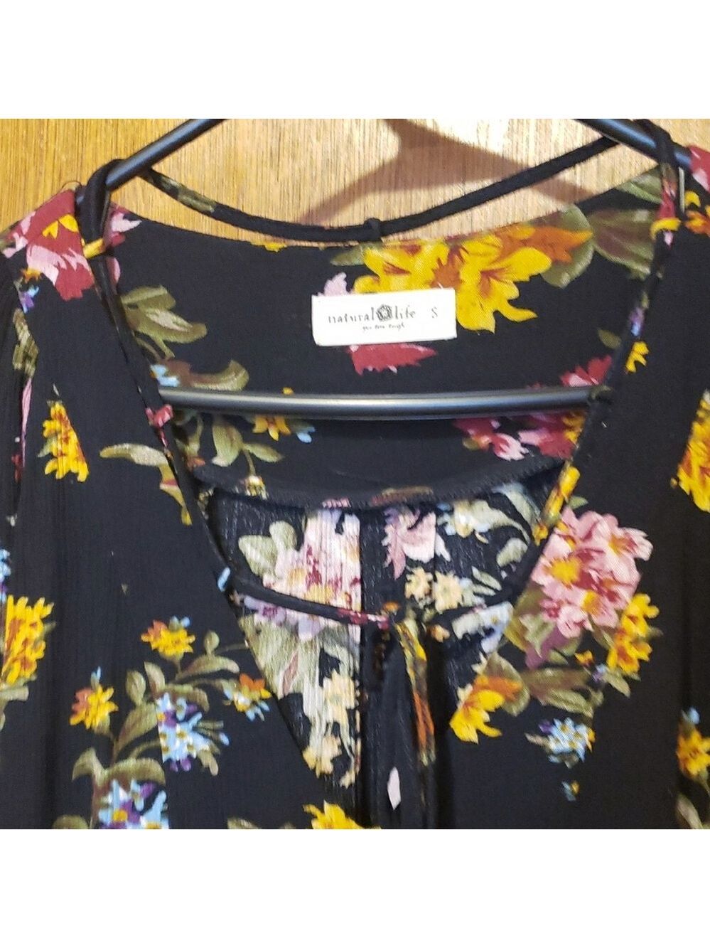 NATURAL LIFE Black Floral Midi Dress - Picture 7 of 13